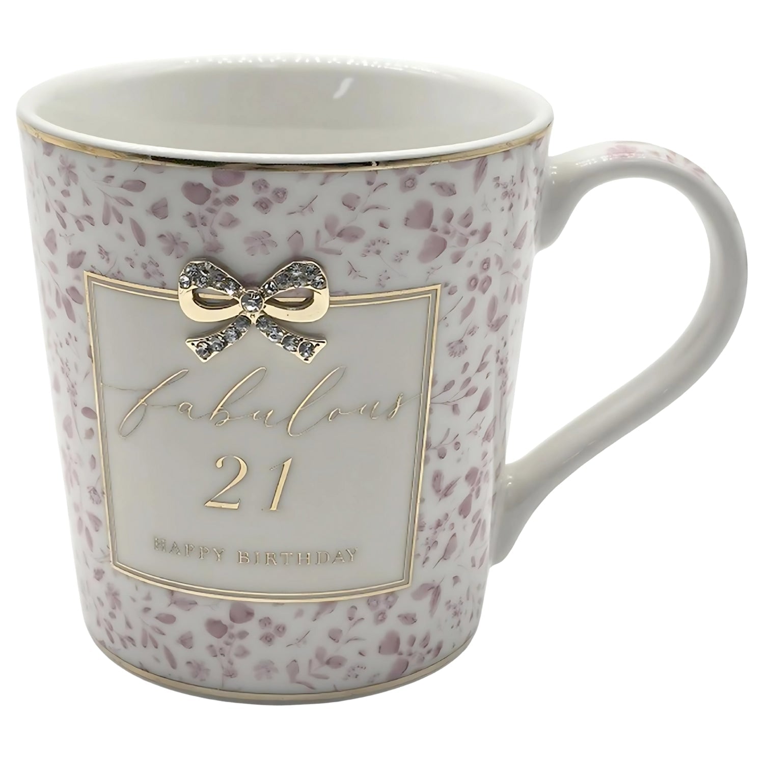 Madelaine Fabulous 21 21st Birthday Boxed Gift Mug With Diamante Bow | Merthyr Tydfil | Why Not Shop Online