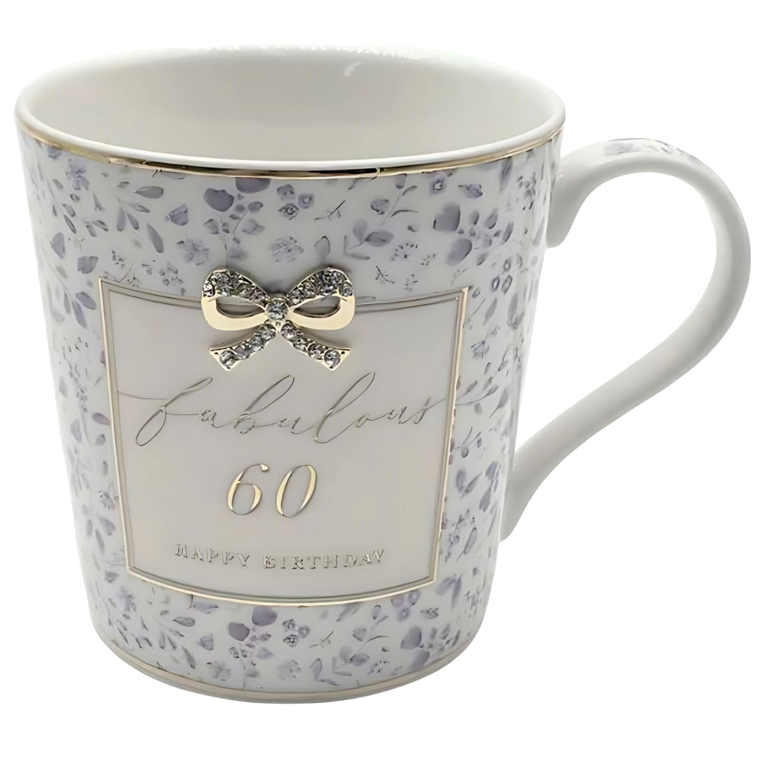Madelaine Fabulous 60 60th Birthday Boxed Gift Mug With Diamante Bow | Merthyr Tydfil | Why Not Shop Online