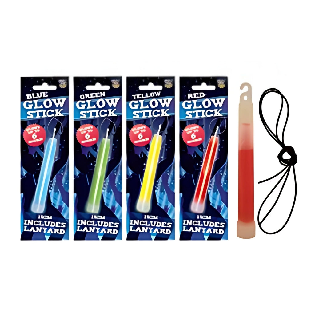 Glow Sticks With Lanyards 15cm Assorted Colours | Merthyr Tydfil | Why Not Shop Online