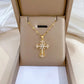 Elegant Gold Cross Pendant Necklace - Stainless Steel Chain with Copper Pendant | Merthyr Tydfil | Why Not Shop Online