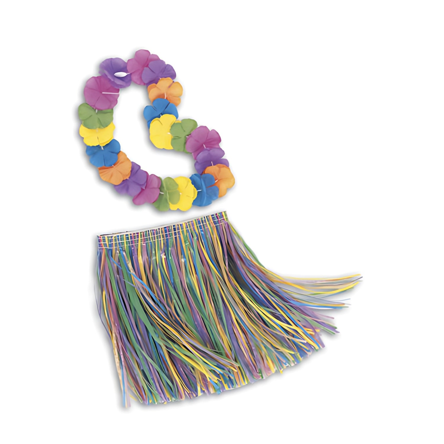 Childrens Hawaiian Luau Multi-Coloured Skirt & Lei Set | Merthyr Tydfil | Why Not Shop Online