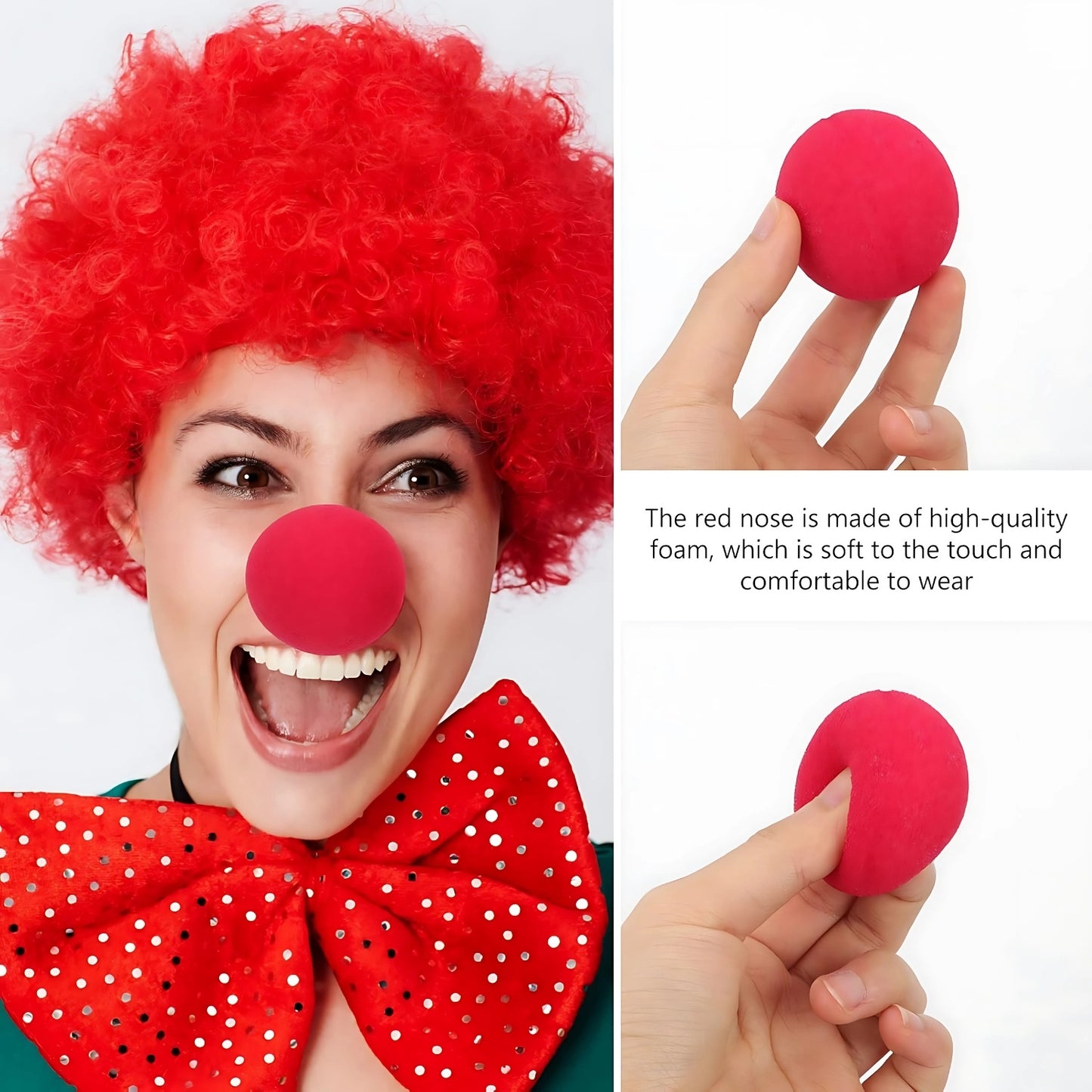 Red Nose Day Pack - Red Hair Spray + Red Sponge Nose | Merthyr Tydfil | Why Not Shop Online