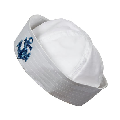 Sailor Doughboy Hat With Blue Sequin Anchor | Merthyr Tydfil | Why Not Shop Online