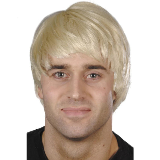 Mens 1980s Short Blonde Boy Band Fancy Dress Wig | Merthyr Tydfil | Why Not Shop Online