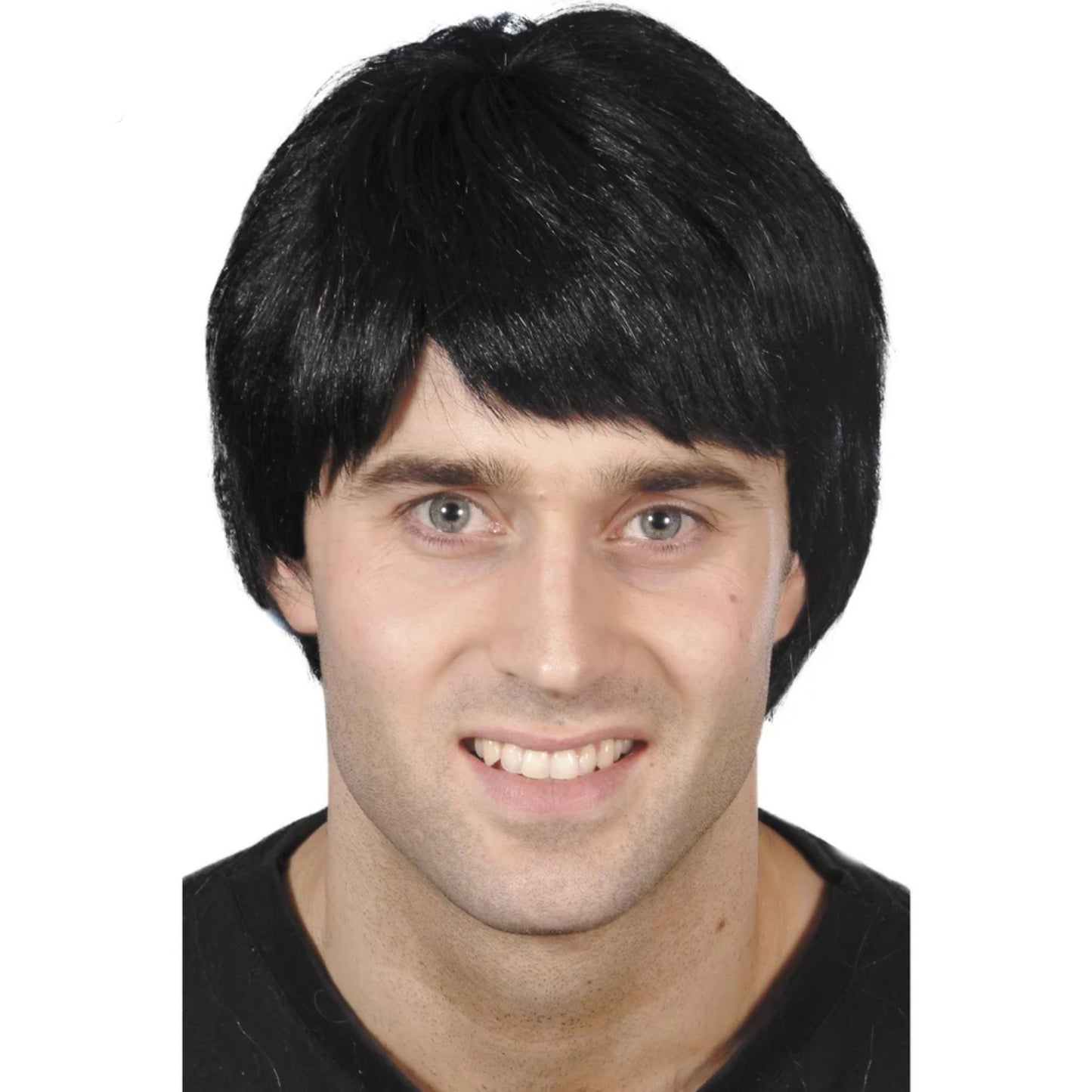 Mens 1980s Short Black Boy Band Fancy Dress Wig | Merthyr Tydfil | Why Not Shop Online