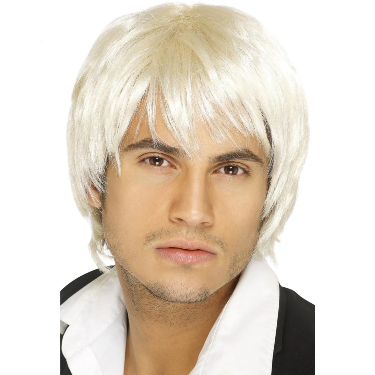 Mens 80s Short Blonde Boy Band Fancy Dress Wig | Merthyr Tydfil | Why Not Shop Online