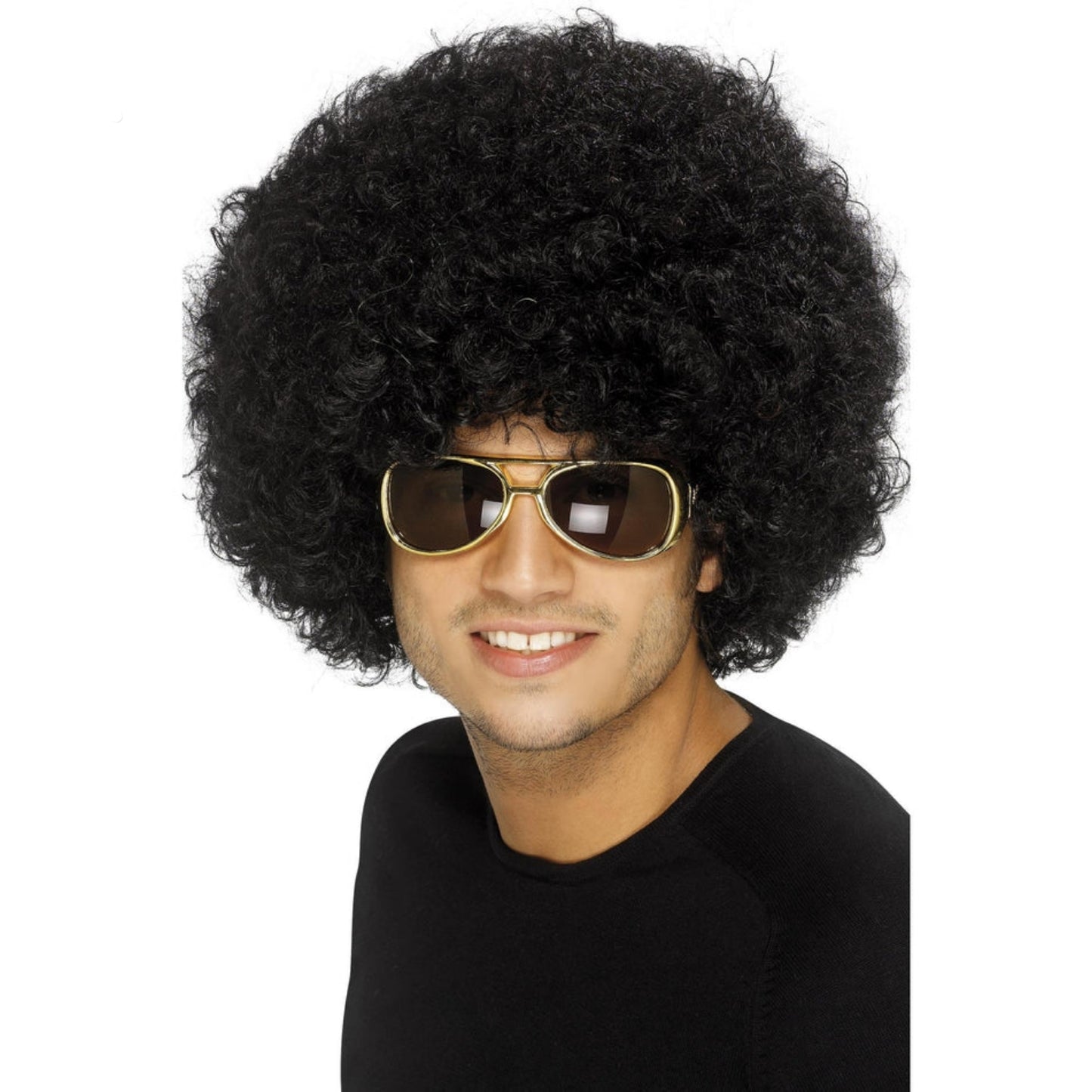 Unisex 1970s Funky Black Afro Fancy Dress Wig | Merthyr Tydfil | Why Not Shop Online