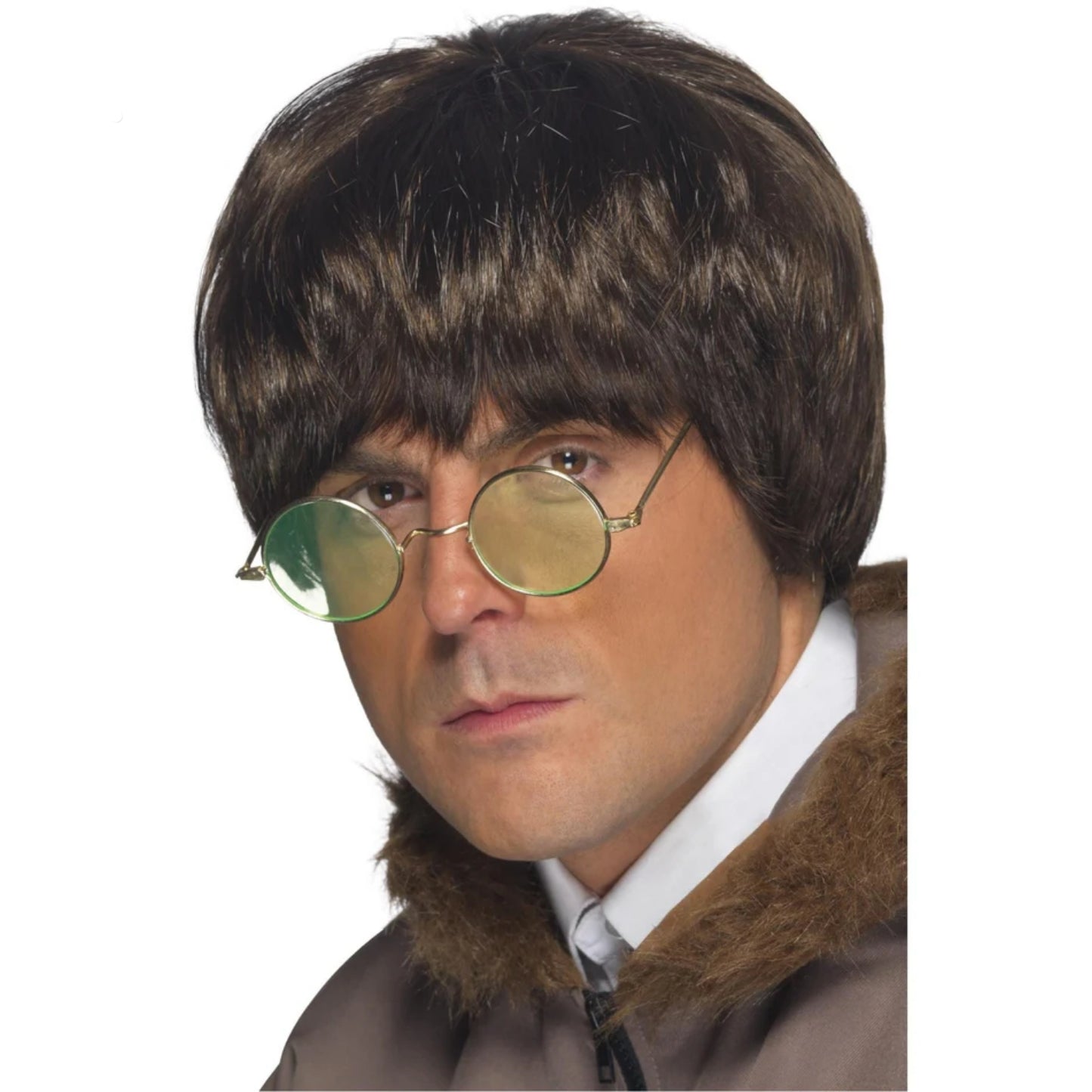 Mens Britpop Brown Liam Gallagher Style Fancy Dress Wig | Merthyr Tydfil | Why Not Shop Online