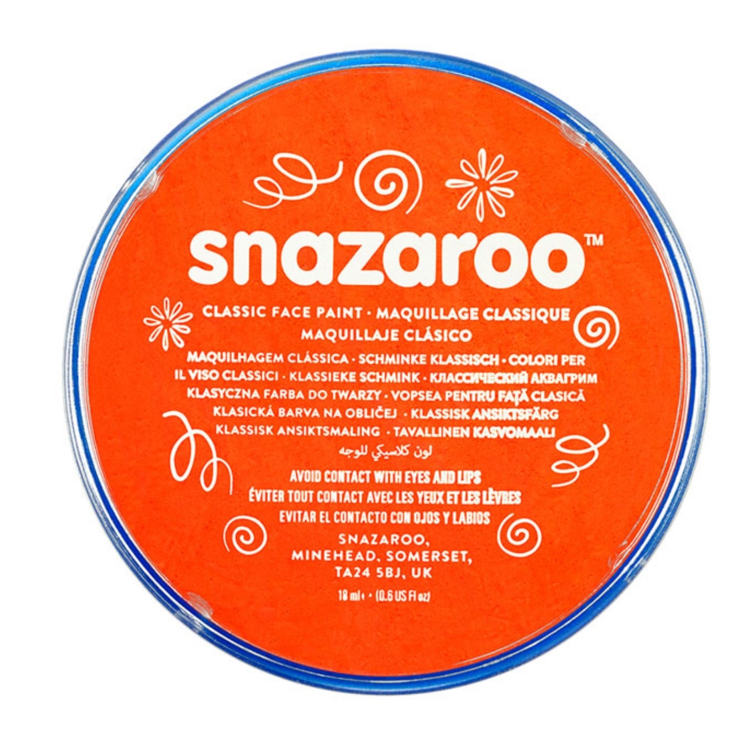 Snazaroo Face Paint Classic Dark Orange 18ml | Merthyr Tydfil | Why Not Shop Online