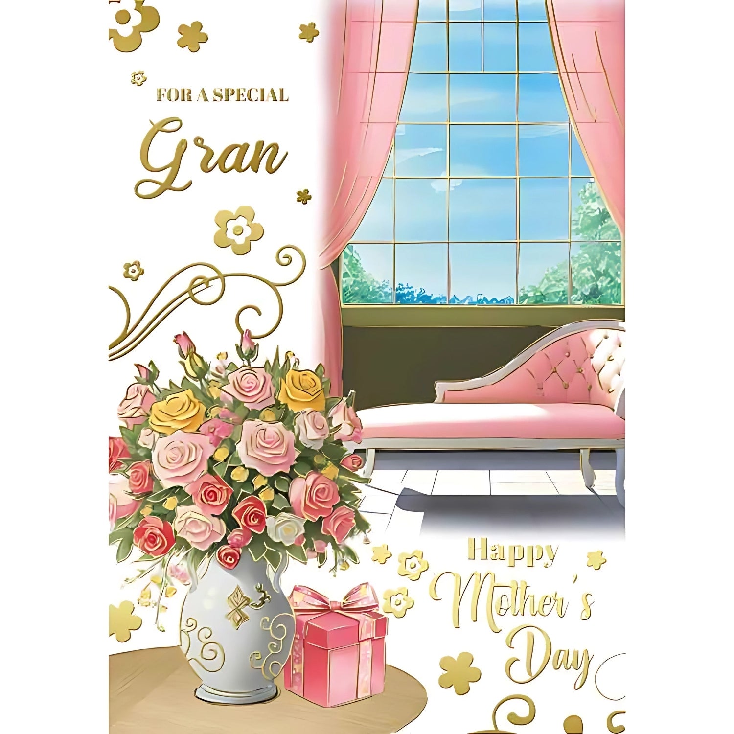 Special Gran Traditional Mothers Day Card 137x195mm | Merthyr Tydfil | Why Not Shop Online