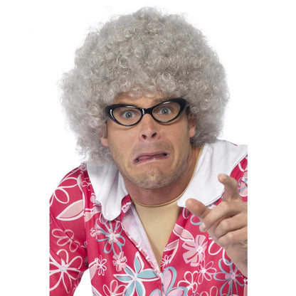 Grey Curly Perm OAP Fancy Dress Wigs | Merthyr Tydfil | Why Not Shop Online