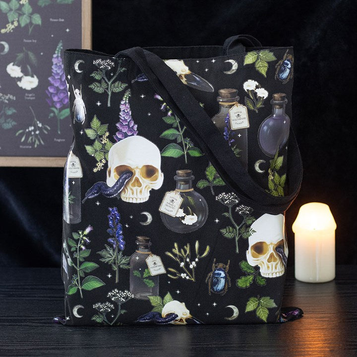 Venom & Vines Print Polycotton Tote Bag | Merthyr Tydfil | Why Not Shop Online
