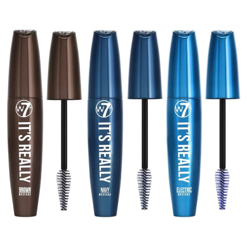 W7 It's Really Colour Mascara - Brown/Electric Blue or Navy