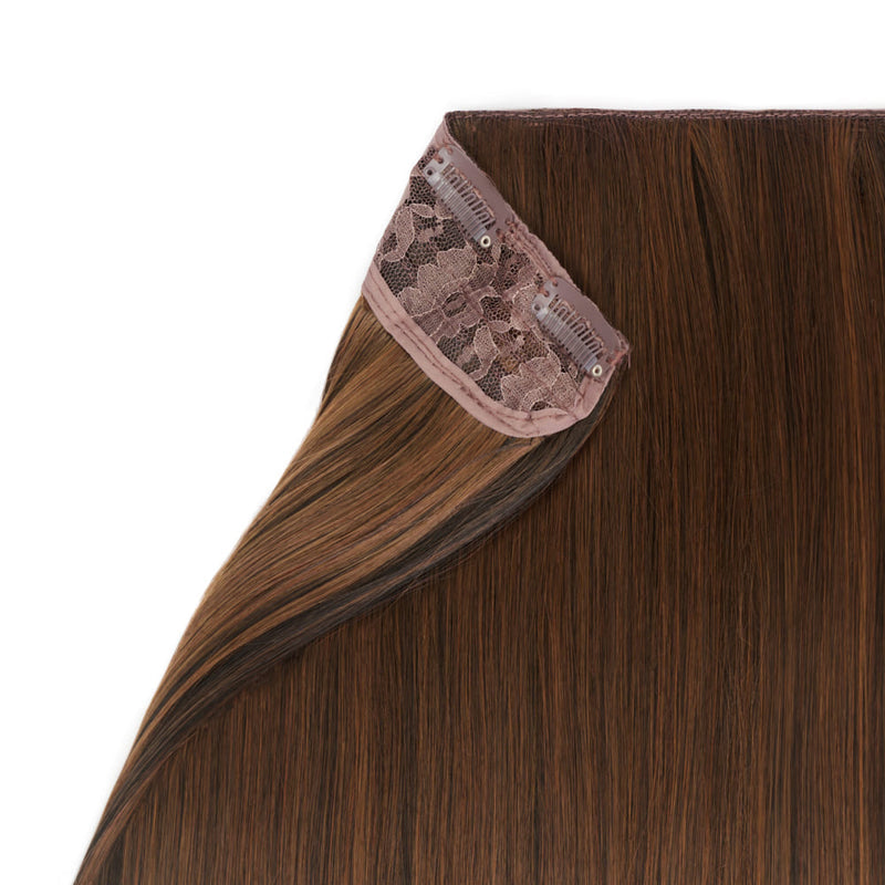 20" One Piece Straight Clip-In Hair Extension - Colour #2/5 Azalea