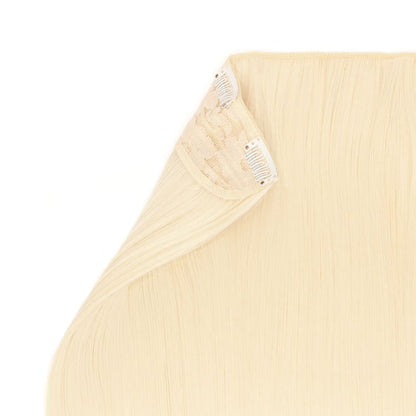 Stranded Hair Group 20-inch straight synthetic clip-in extension in #613 Daisy