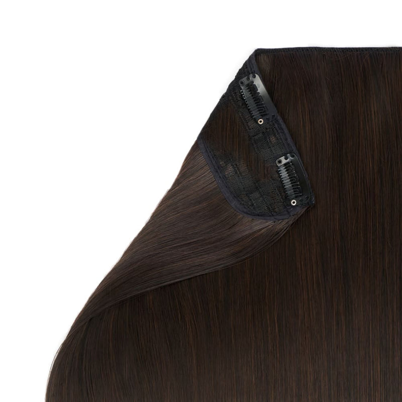 20" One Piece Straight Clip-In Hair Extension - Colour #2 Nigella