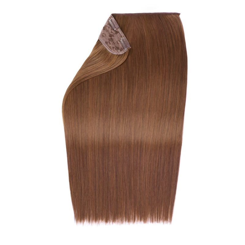 20" One Piece Straight Clip-In Hair Extension Colour #5 Caramel Cosmos