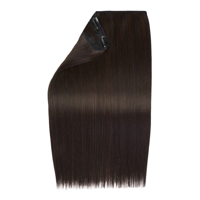 20" One Piece Straight Clip-In Hair Extension - Colour #2 Nigella