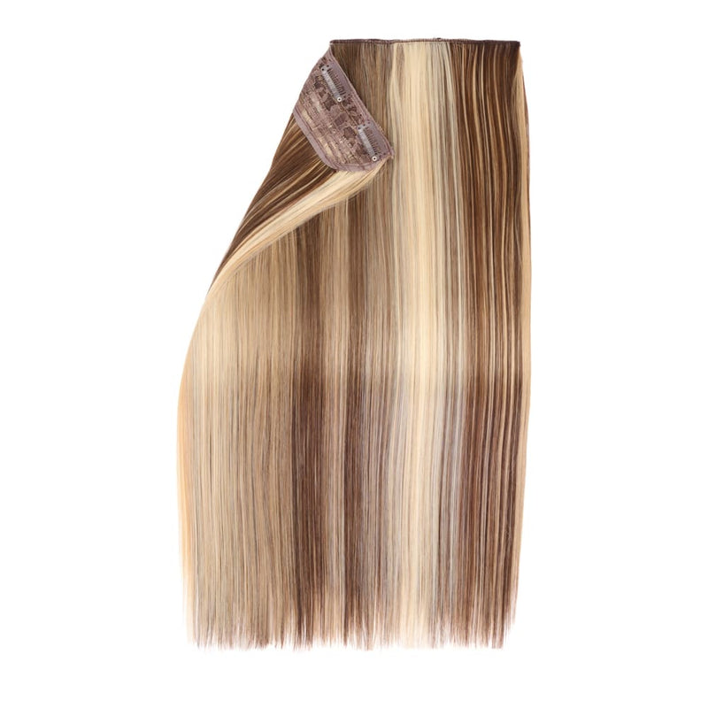 20" One Piece Straight Clip-In Hair Extension - Colour #6/16/613 Safari Sunset