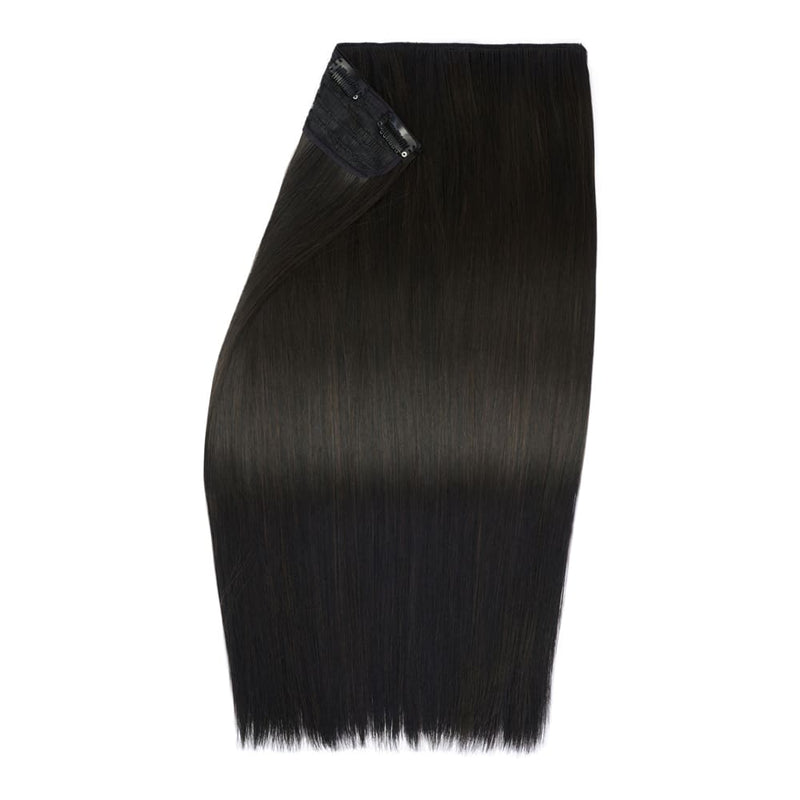 20" One Piece Straight Clip-In Hair Extension - Colour #1B Queen Of The Night