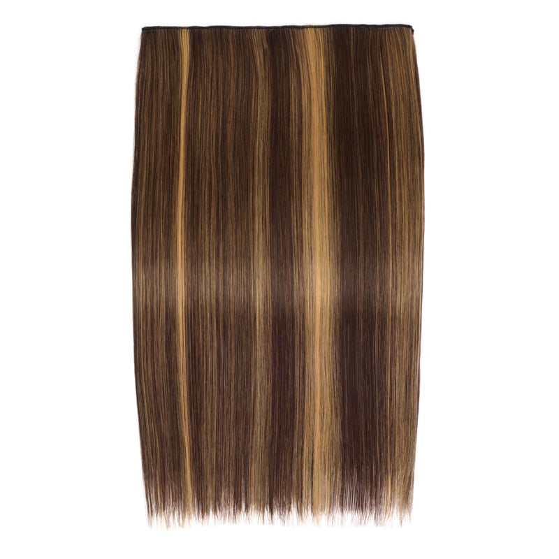 20" One Piece Straight Clip-In Hair Extension - Colour #4/27 Coral Bells
