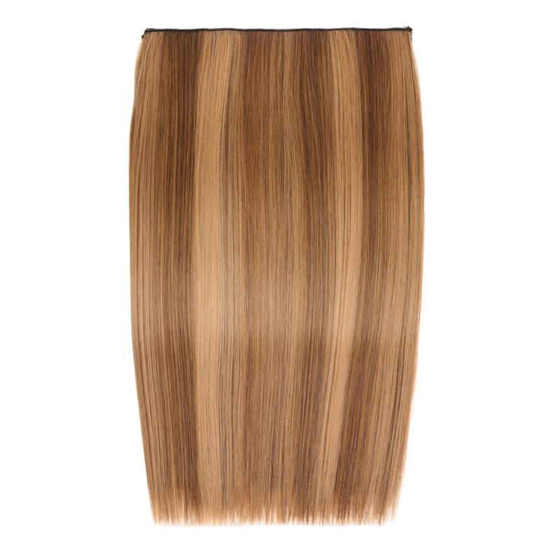 20" One Piece Straight Clip-In Hair Extension Colour #6/27 Honey Blush