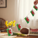 Wales Welsh Bunting 10M 20 Flags 31X20Cm - Why Not Shop