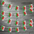 Wales Welsh Bunting 10M 20 Flags 31X20Cm - Why Not Shop