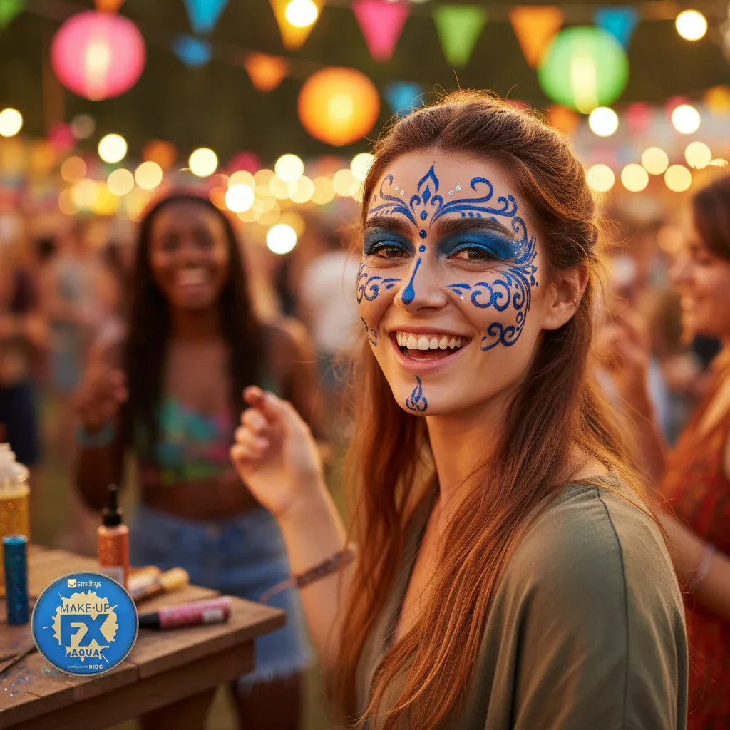 Water Based Fx Face And Body Paints By Smiffys 16Ml Royal Blue - Why Not Shop