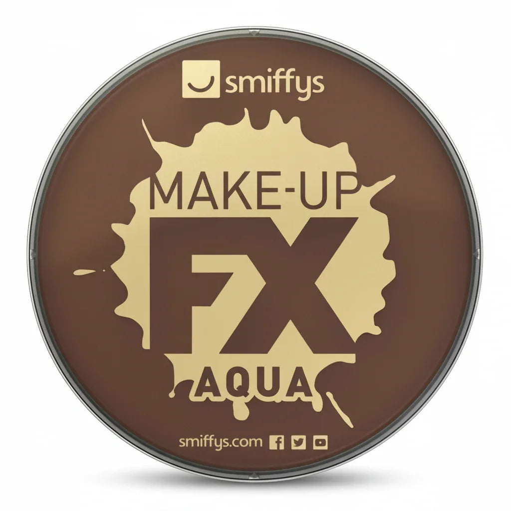 Water Based Fx Face And Body Paints By Smiffys 16ml Dark Brown - Why Not Shop