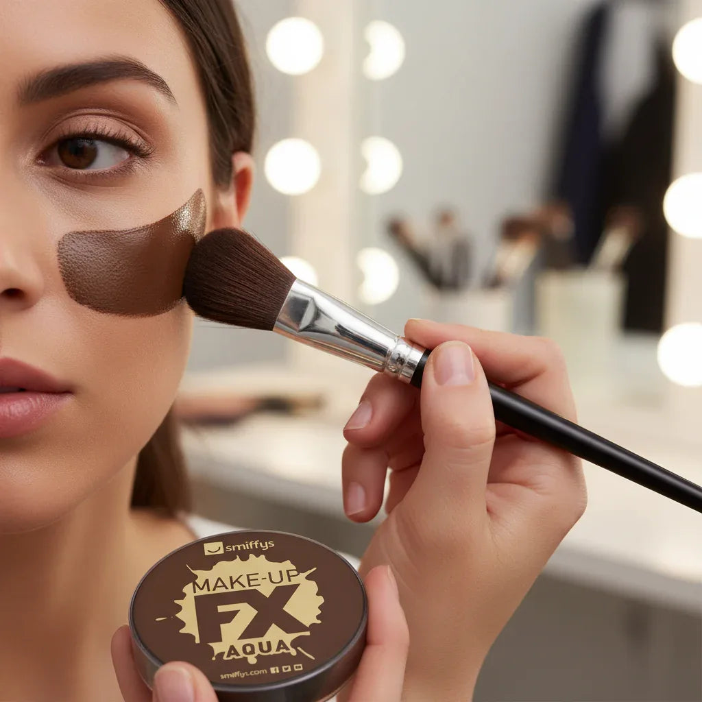 Water Based Fx Face And Body Paints By Smiffys 16ml Dark Brown - Why Not Shop