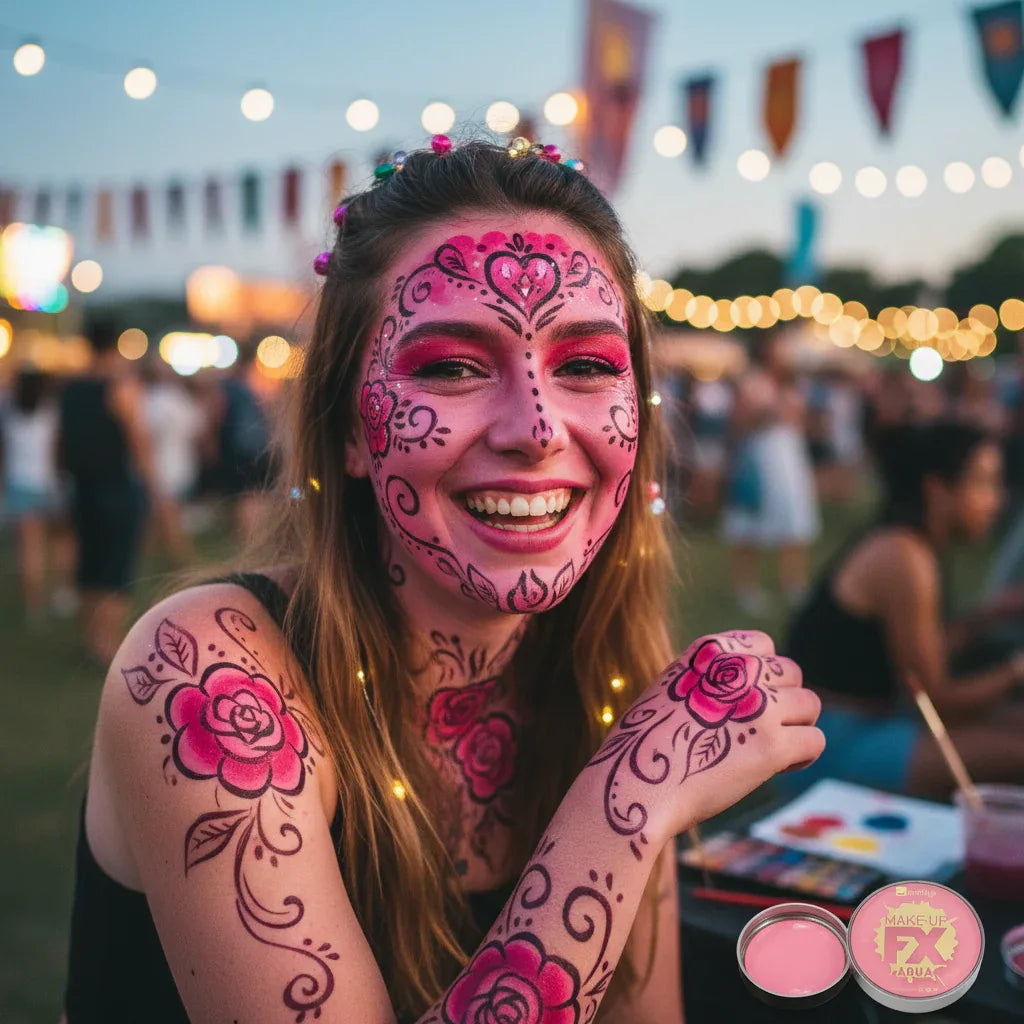 Water Based Fx Face And Body Paints By Smiffys 16ml Pink - Why Not Shop