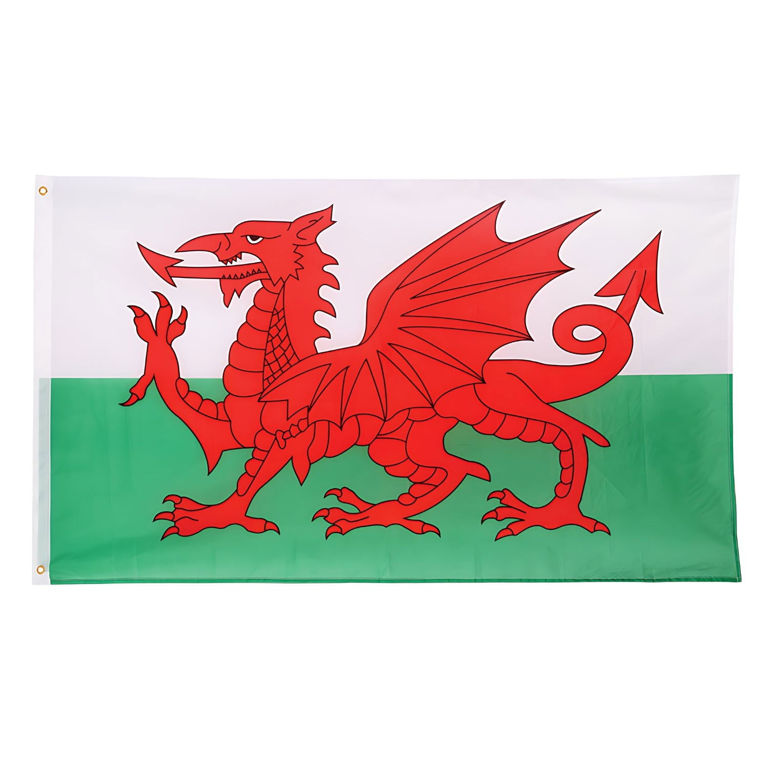 Welsh Flag, 5ft x 3ft, 152cm x 91cm, Polyester | Why Not Shop