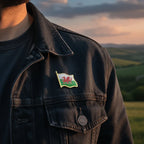 Welsh Flag Metal Pin Lapel Badges Gold - Why Not Shop