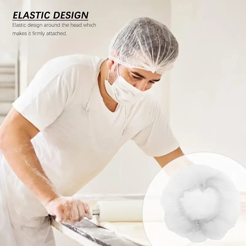 White Elasticated Hair Nets Pack of 5 | Why Not Shop