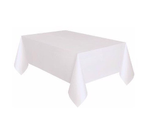 White Plastic Table Covers for Parties and Events 1.37M X 2.74M | Merthyr Tydfil | Why Not Shop Online