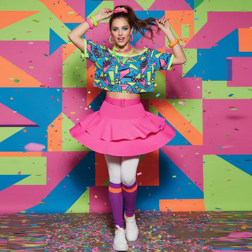 Wicked Costumes 1980s Neon Pink Ra Ra Skirt - Size 10-14 - Why Not Shop