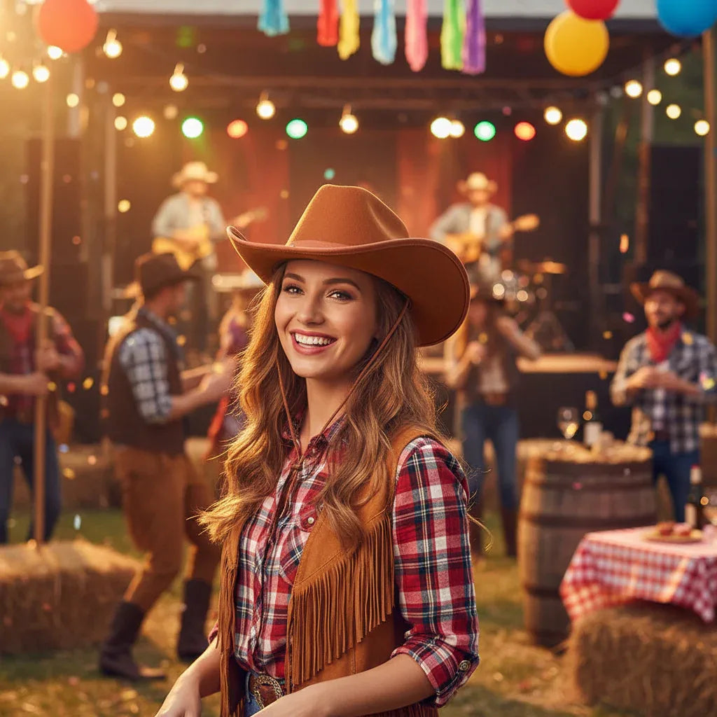 Wicked Costumes Brown Texan Cowboy Hat for Adults - Why Not Shop
