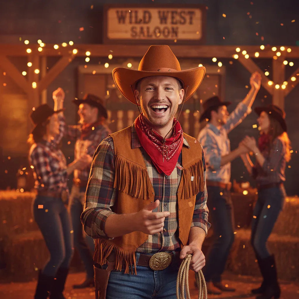 Wicked Costumes Brown Texan Cowboy Hat for Adults - Why Not Shop