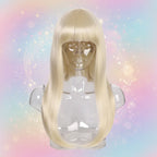 Wicked Costumes Long Blonde Straight Wig - Fringe Fantasy Fancy Dress - Why Not Shop