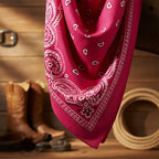 Wicked Costumes Pink Cowboy Bandana - Floral Paisley Design - Why Not Shop