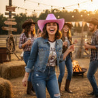 Wicked Costumes Pink Iridescent Cowgirl Hat - Texan Western Style - Why Not Shop