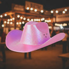 Wicked Costumes Pink Iridescent Cowgirl Hat - Texan Western Style - Why Not Shop