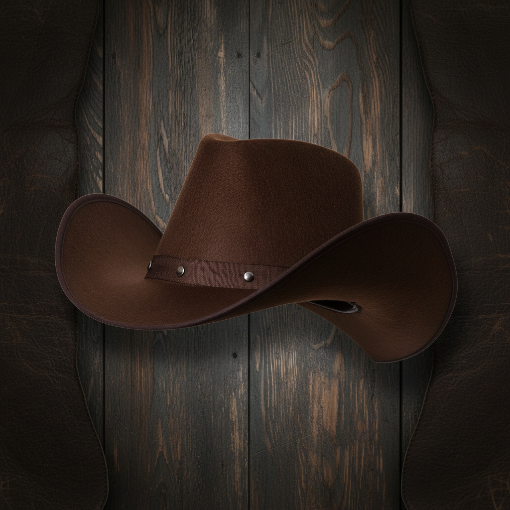 Wicked Costumes Texan Cowboy Hat - Dark Brown for Western Style | Merthyr Tydfil | Why Not Shop Online