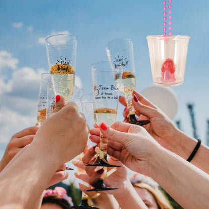 Willy Shot Glasses On A Pink Bead Necklace | Why Not Shop