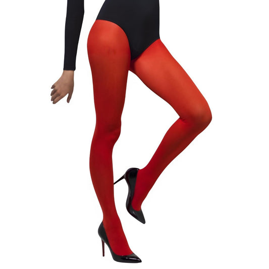 Women's Red Tights Opaque - Pair | Why Not Shop