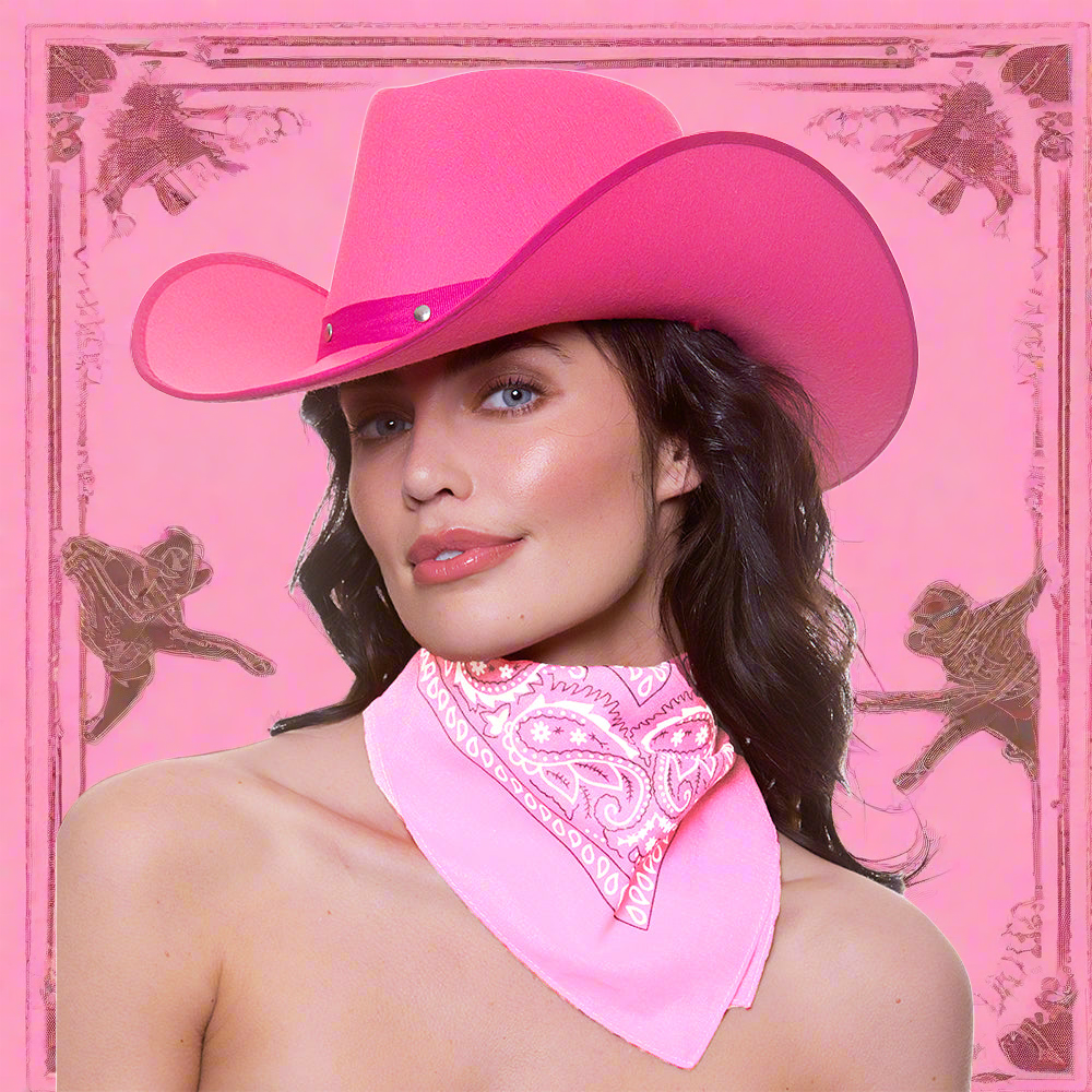 Womens Cowboy Bandanas - Baby Pink | Merthyr Tydfil | Why Not Shop Online
