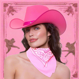 Womens Cowboy Bandanas - Baby Pink | Why Not Shop