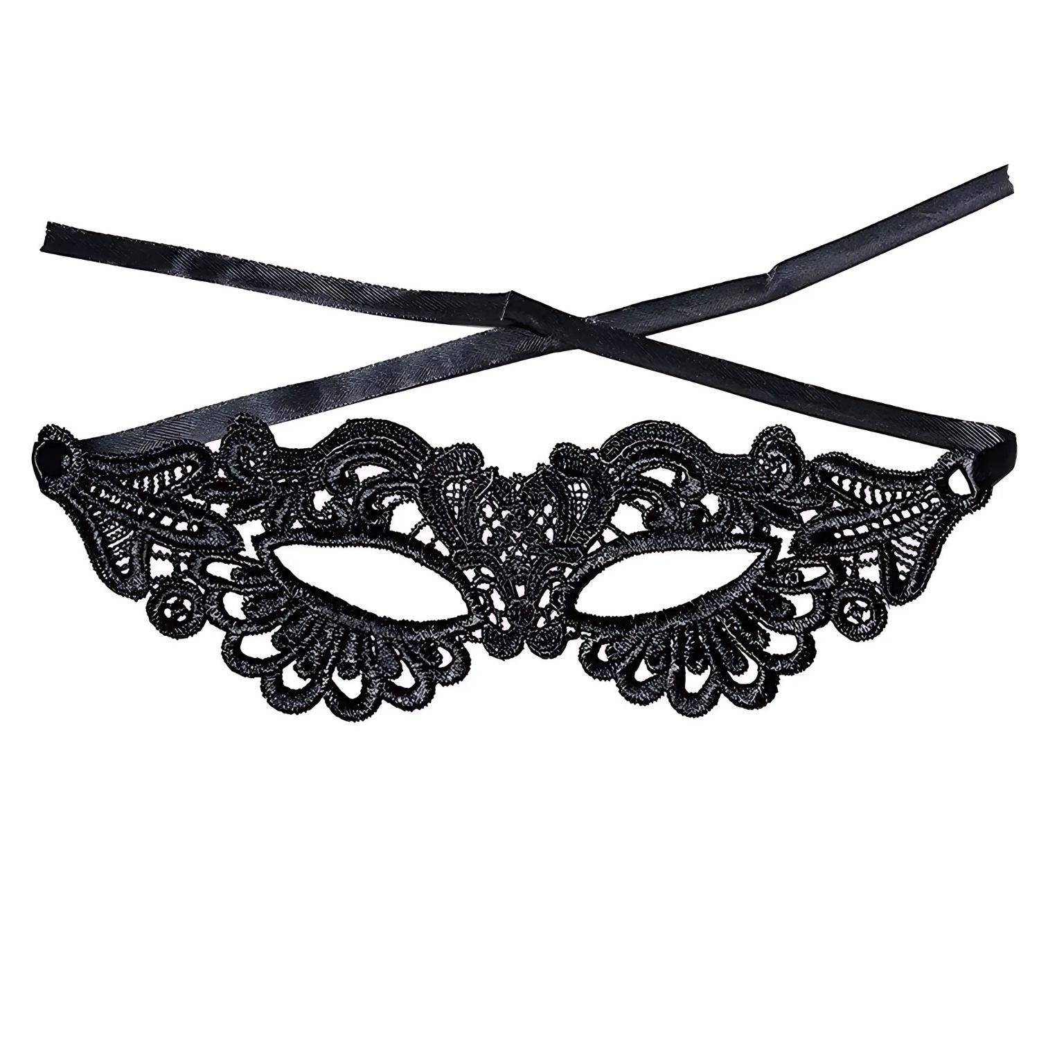 Womens Black Lace Gothic Half Eye Mask | Why Not Shop