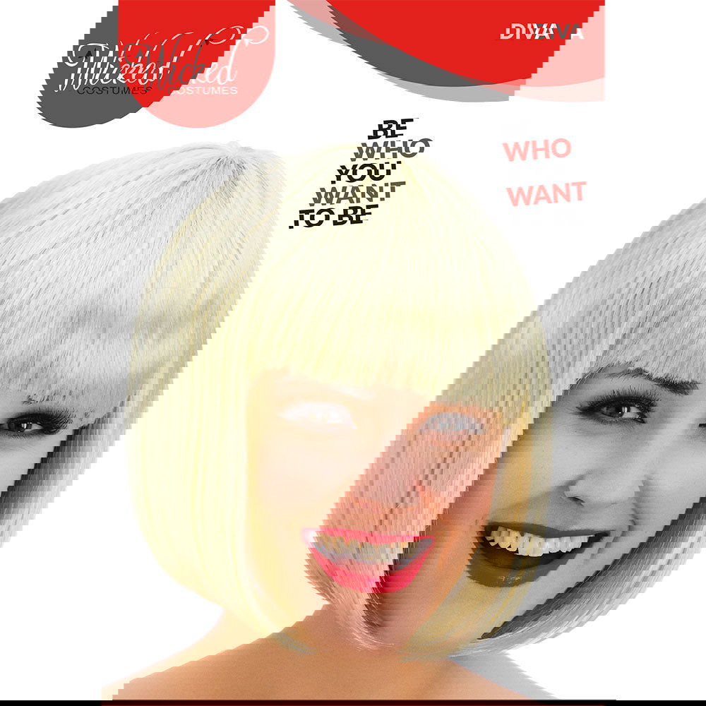 Womens Blonde Diva Bob Wig | Why Not Shop